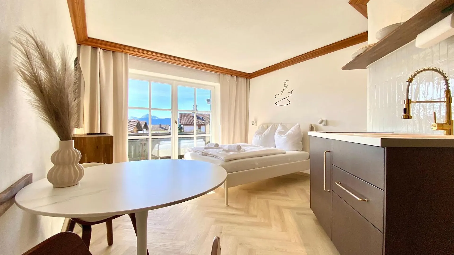 Apartmán Best Butler I Romantic 4Two I Kueche I Balkon I Parken I Schlossblick Füssen